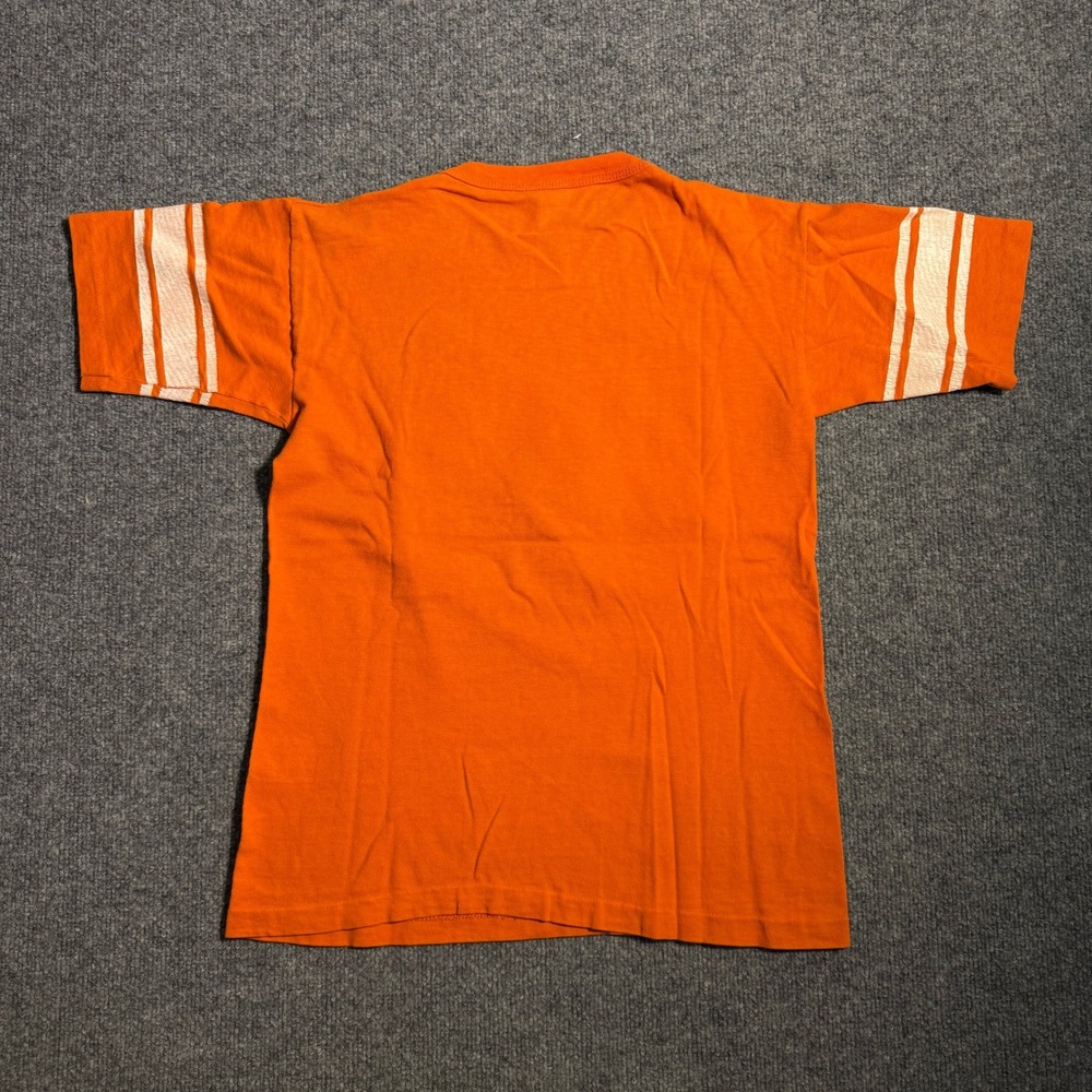 Vintage 70s Champion Blue Bar Denver Broncos T-Shirt 58 Randy Gradishar Orange L - Picture 3 of 7